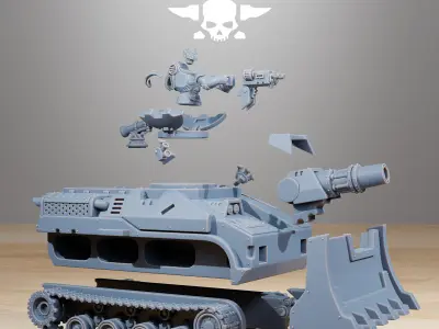 Socratis Vanguard Tank 3D print model