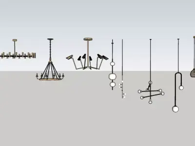 Decorative ceiling lights 3D model