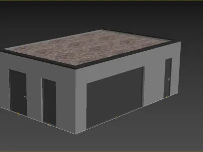 Parametric Garage house Railclone 3D model