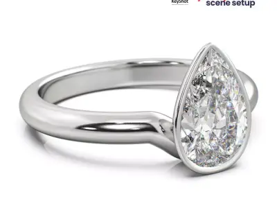 Photorealistic KeyShot Jewelry 3D Render Scene Setup Pack1 3D model