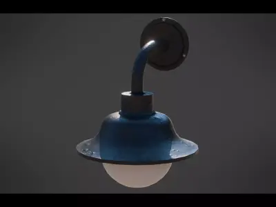 Wall Lamps Low-poly 3D model purchase