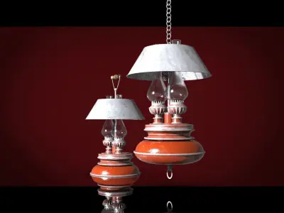 Kerosene lamps 3D model
