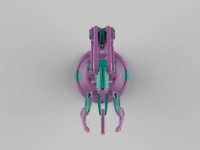 Robotic arm machine scifi 3D model