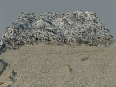 Desert Terrain 5 3D model