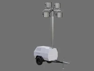Light Tower 1A Low-poly 3D model