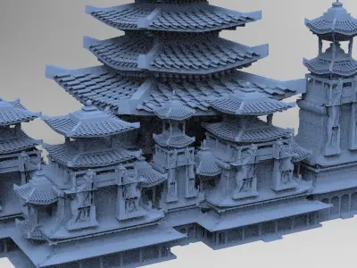 Warlord Tower Kit bash  3D model