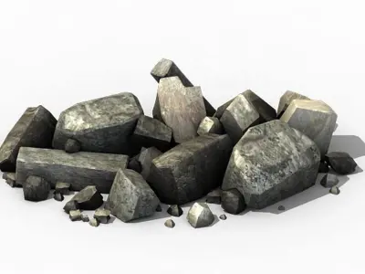 War Corps - Stone 01 3D model