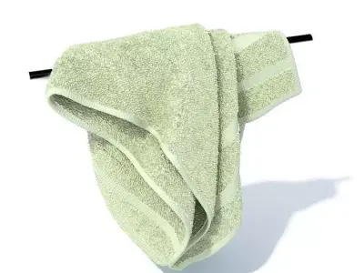 Soft Green Towel 3D model
