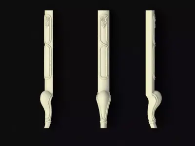 leg High quality 3d models for processing on a cnc machine 3D model 24