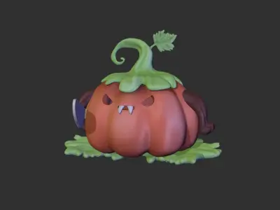 HALLOWEEN SCARY PUMPKIN 3D print model
