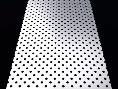 Perforated panel with 14 percent opening 25O80 3D model