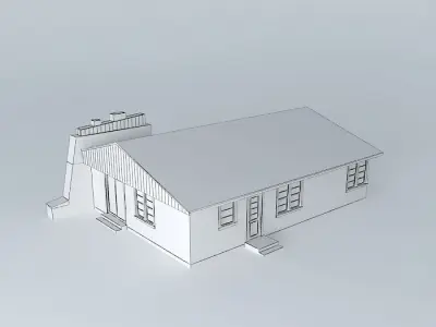 Retro House Free 3D model