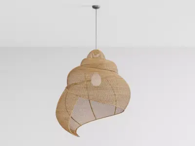 Shell Lamp Pompon Bazar 3D model