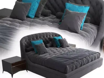 Bed Shell Medea Lifestyle 1905 3D model