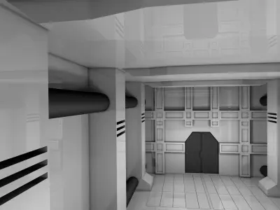 Hallway Interior 3D model