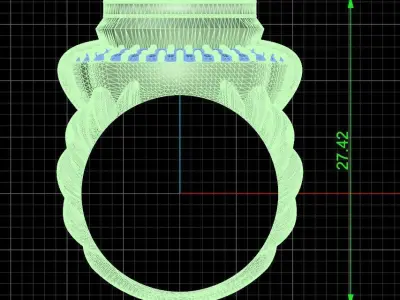 Jewelry ring 371 3D print model