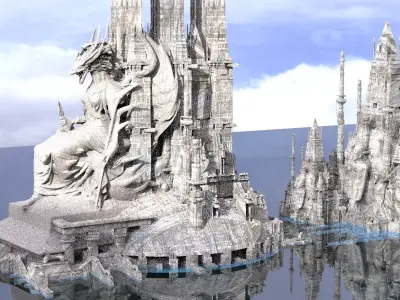 Ancient Alien Gods kit bash 3D model