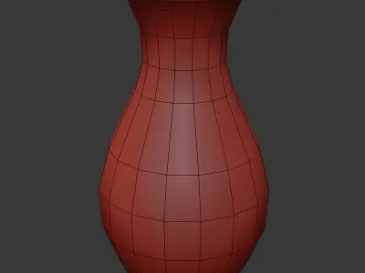 Vases Set group of Low-poly 3D model