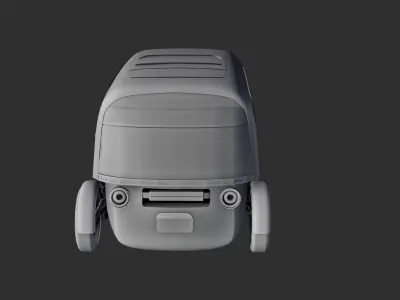 future vehicle Low-poly 3D model