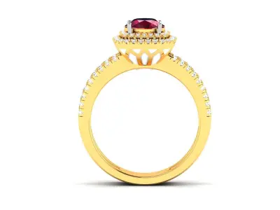 Engagement Wedding Ring 3dm Render Detail  3D print model shop