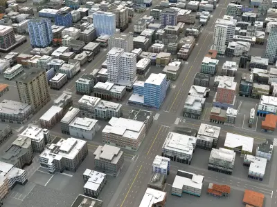 City 102 Low-poly 3D model