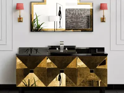 Vanity Units Jetset 3 Doors 3D model