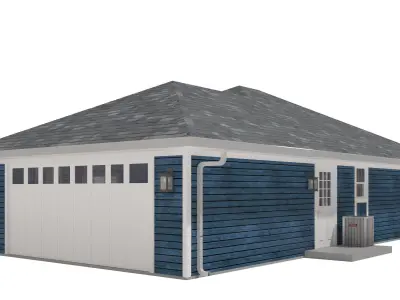 House-028 Low Poly 3D model