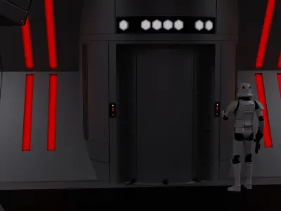 Star Wars Imperial Brig Pack 3D model