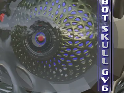 bot skull gv6 3D model
