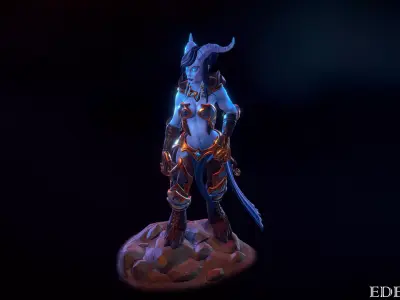 Warcraft draenei 3d model 3D model