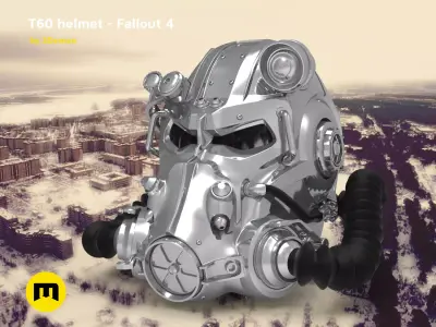 T60 Helmet Fallout 4 3D print model