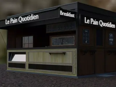 Coffee shop model 3D model