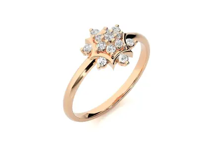 Women ring 3D print model 145
