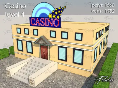 Casino Level Low-poly 3D model