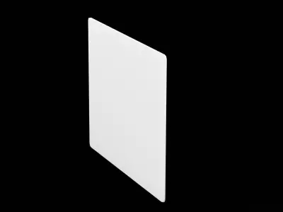 Street Sign Rectangle Low-poly 3D model