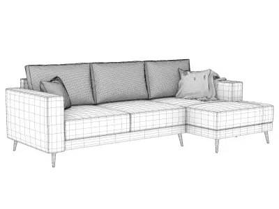 Corner sofa 3D model get