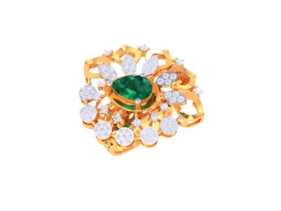 Women Ring  Render 3dm STL OBJ FBX Details 3D print model 300
