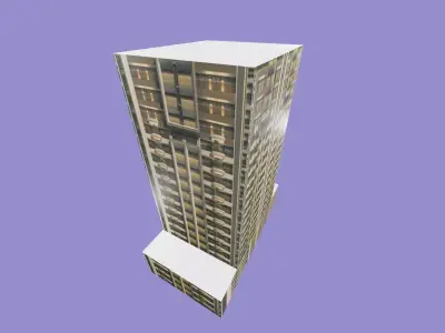 high rise condominium 3D model