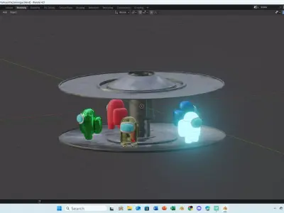 Among Us  Low-poly 3D model