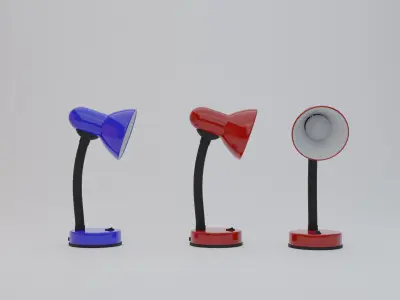 PBR Desk Lamp Lampshade Model 3D model