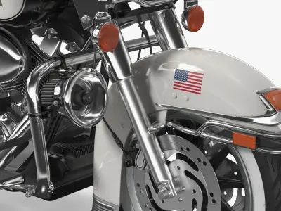  Classic Police Patrol Motorcycle USA 