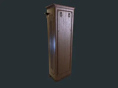 Old Clock Animated v1 Low-poly 3D model