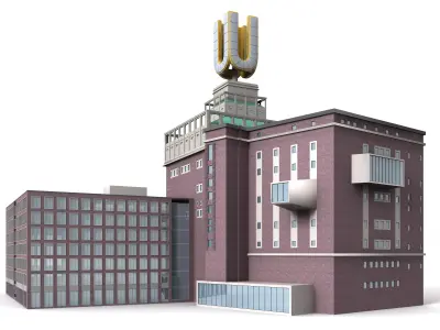 Dortmund U Tower 3D model