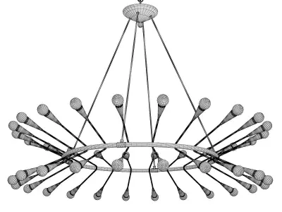 Martyn Lawrence Bullard Aries Chandelier Low-poly 3D model