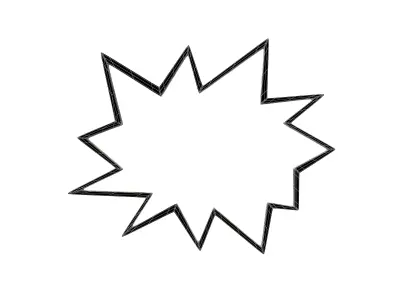 Bursts Symbol V1 001 Low-poly 3D model