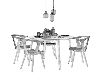Dining Set 153 3D model