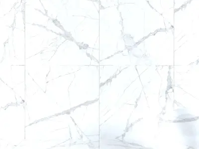 Wall Tiles Museum Glacier White 120x120 Set 2 Texture