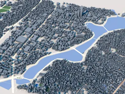 Dhaka City Bangladesh 3D model
