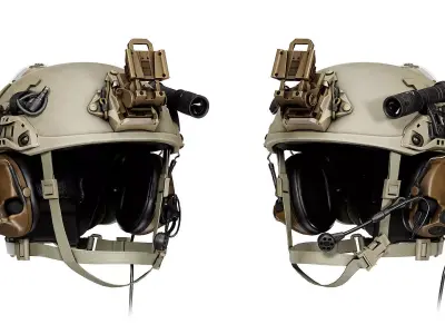 OPSCORE FTHS BALLISTIC HELMET Low-poly 3D model