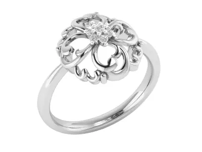  Women Ring Render 3dm STL MTL SLC JCD OBJ FBX Details 3D print model 29